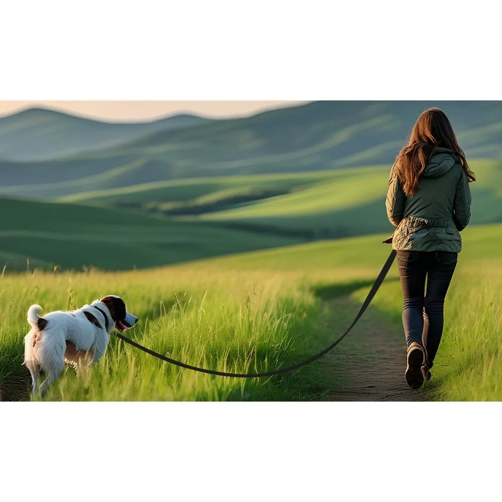 the HYDROTREK LONG LINE - Waterproof Dog Leash, 3M/5M/10M/15M/20M/30M Dog Training Leash for Outside, Durable PVC Long Line Tracking Lead with Padded Hand