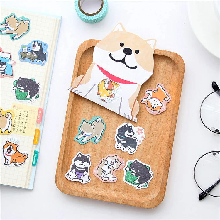 the PAWPACK STICKER SET - 30PCS/Pack Cute Dog Shiba Inu, Akita, Husky Label Stickers, Decorative Stationery Stickers, Scrapbooking DIY, Diary, Album, Stick Label