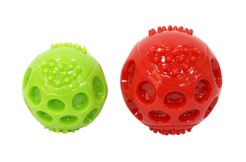 the SQUEAK BALL - CAITEC Dog Toys Squeaking Bouncing Ball