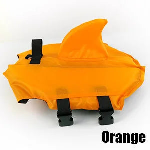 Dog Life Jacket Shark Fin Puppy Life Jacket Adjustable Dog Swimming Safety Jacket with Handle Dog Surfing Vest