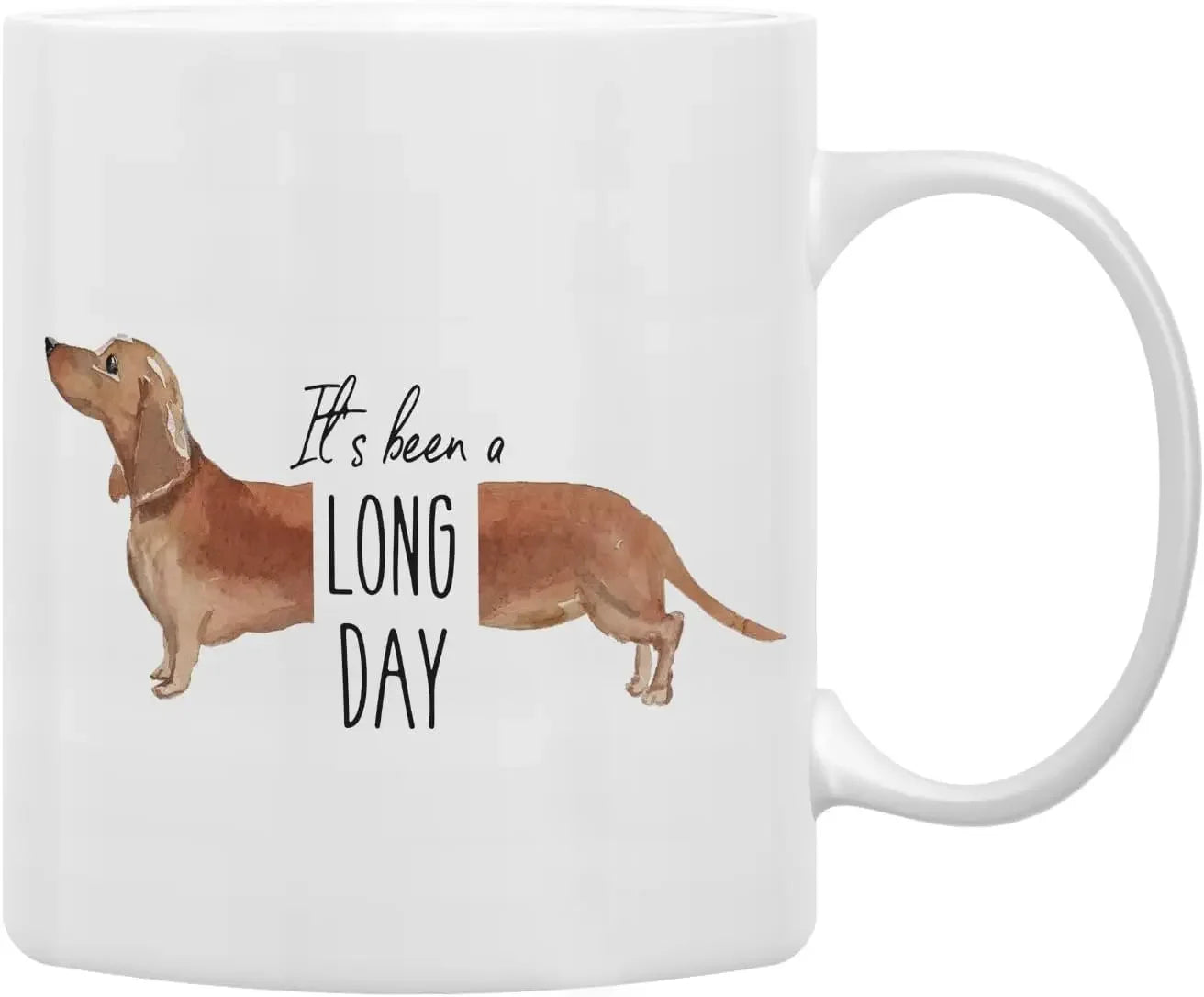 the PAWDACH COFFEE CUP - Dachshund Mug, Ceramic Coffee Cup, Gift Cup, Interesting Weiner Dog Cup, Coffee Office Home 320ML