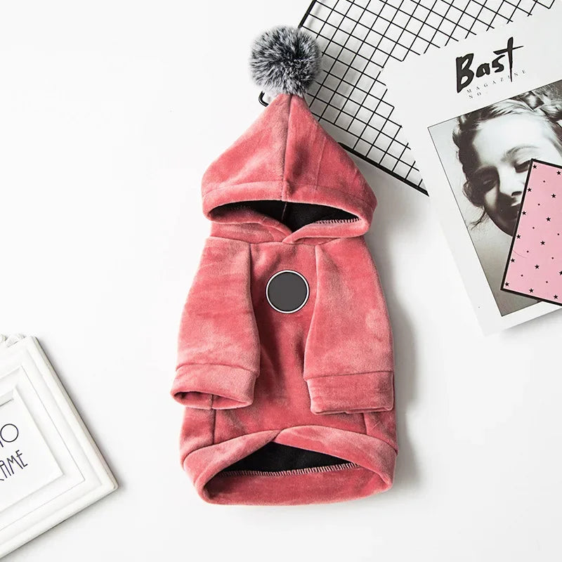 Fashion French Bulldog Pug Dog Coat Jacket for Small Medium Dogs Winter Warm Pet Clothes Puppy Yorkies Sweatshirt Pets Clothing