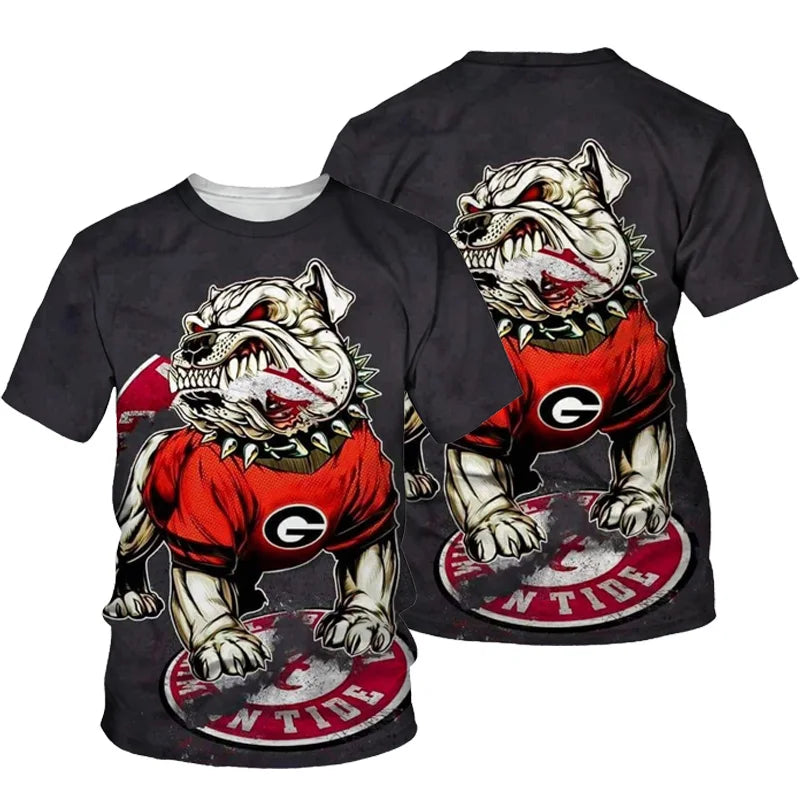 the ALPHA DAWGS - Pet Dog Boxing 3D Printing T-Shirts for Men