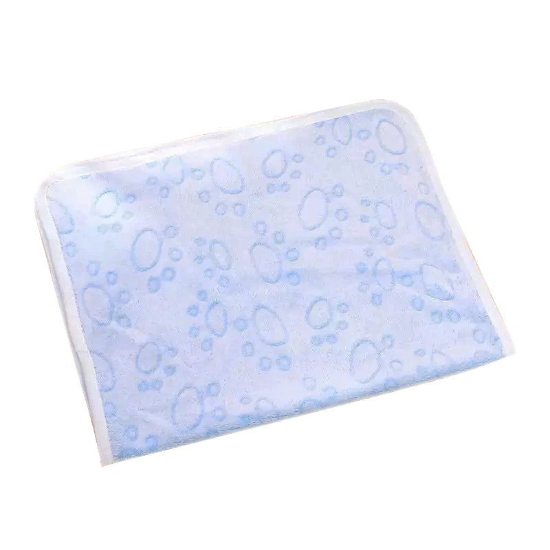 Dog Bed Mat Blanket Soft Fluffy Pet Sleeping Blanket Cute Paws Pattern Pet Travel Mat Warm Comfortable Blankets for Cat Dogs