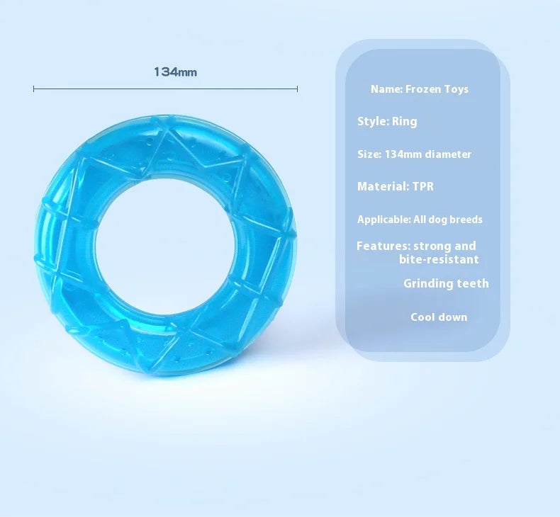 Summer Cool Dog Ice Stick Cooling Pet Supplies Water Injection Frozen Popsicle Dog Teething Toy Set