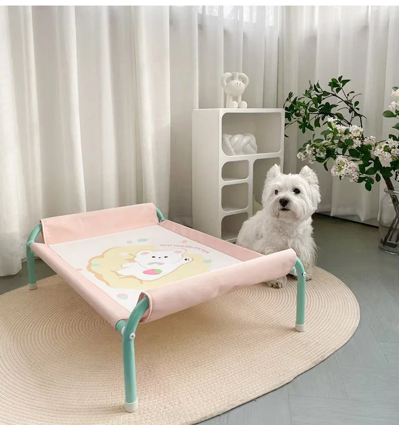 S Size Macaron Color Pet Summer Hammock Puppy and Dogs Comfortable Cloth Camp Bed Dogs Camping Bed Washable