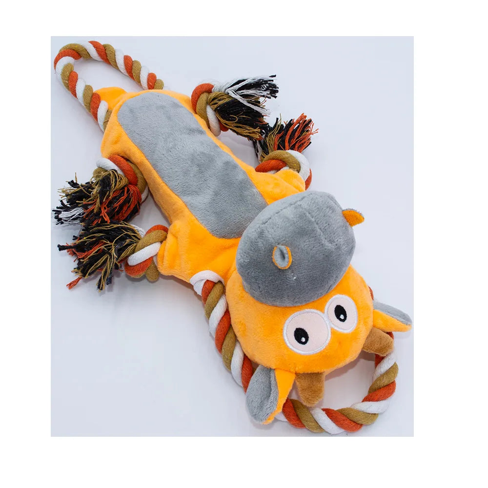 New Sell Well Plush Dog Toy Animals Shape Bite Resistant Squeaky Toys Corduroy Dog Toys For Small Large Dogs Puppy Pets Toys