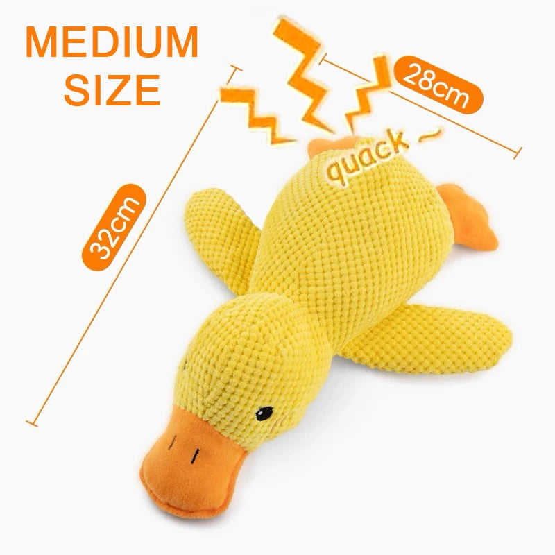Cartoon Little Yellow Duck Shape Interactive Dog Toys Anti-Slip Design Pets Intelligence Exercise Feeder Food Dispenser Supplies