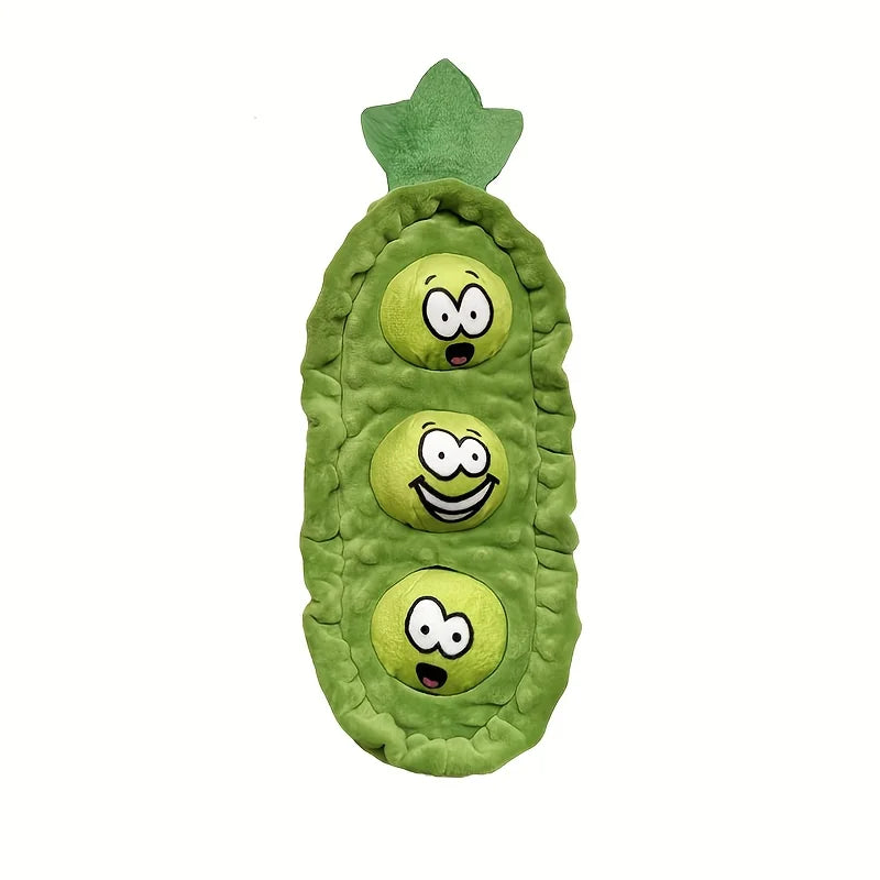 Plush Dog Sniffing Toys Interactive Pet Pea Toys for Small Medium Dogs Puzzle Bite-Resistant Puppy Squeaky Toy Dog Accessories