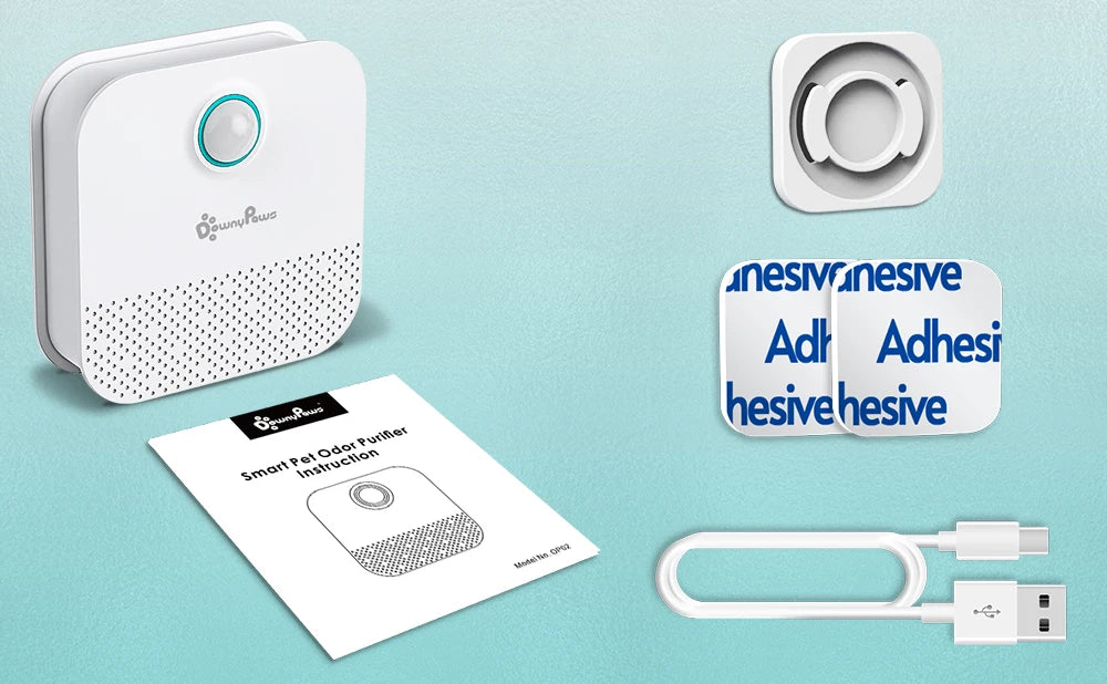 the PURIFIER - Downy Paws 4000mAh Smart Cat/Dog Odor Purifier, Cat Litter Box Deodorizer, Pet Toilet Air Purifier, Dog/Cat Litter Deodorant