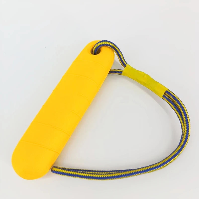 the AQUABITE TRAINING STICK - Eva Pet Supplies, Dog Outdoor Training with Rope, Bite Resistant Stick Floating Dog Toy, Ham Stick, Pet Training Stick