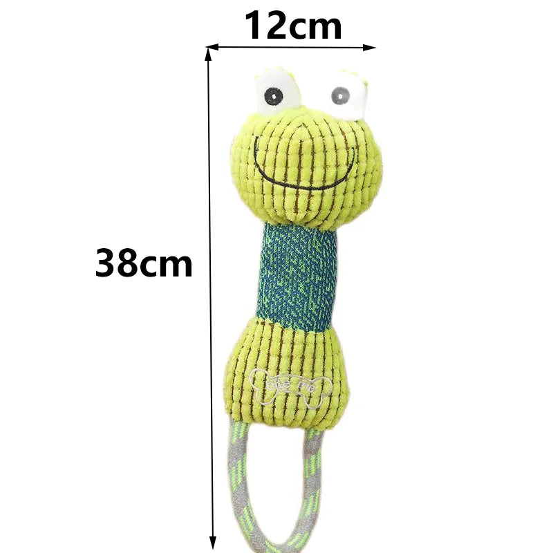DentalDoodle Toy™ | Cartoon Plush Rope Dental Dog Toy | Dog Paw Clothing