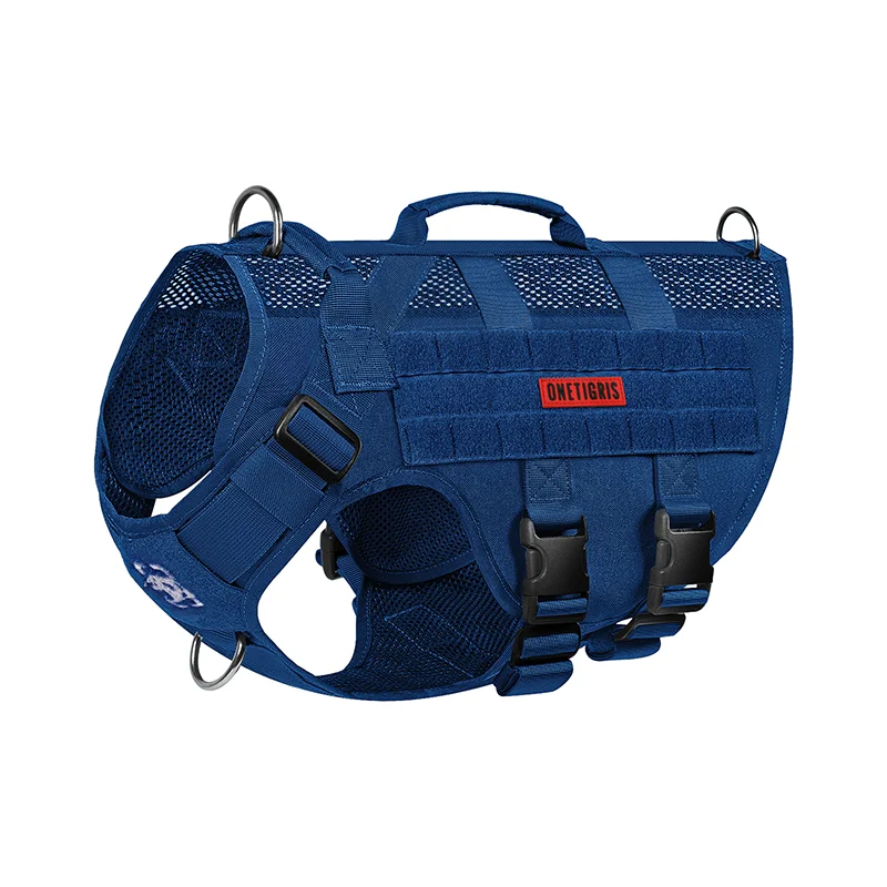 OneTigris Aire Mesh No-Pull Dog Harness Tactical Service Dog Vest Military Style Dog Clothes with Handles for Walking Training