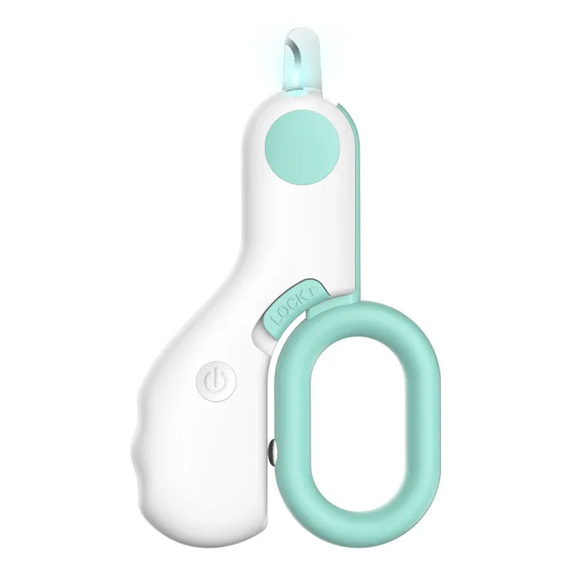 the LUMI-CLIP PET GROOMER - LED Light Cat/Dog Nail Clipper/Cutter, Professional Pet Claw Trimmer with Safety Lock, Puppy/Kitten/Animals Care Grooming Tool Kit