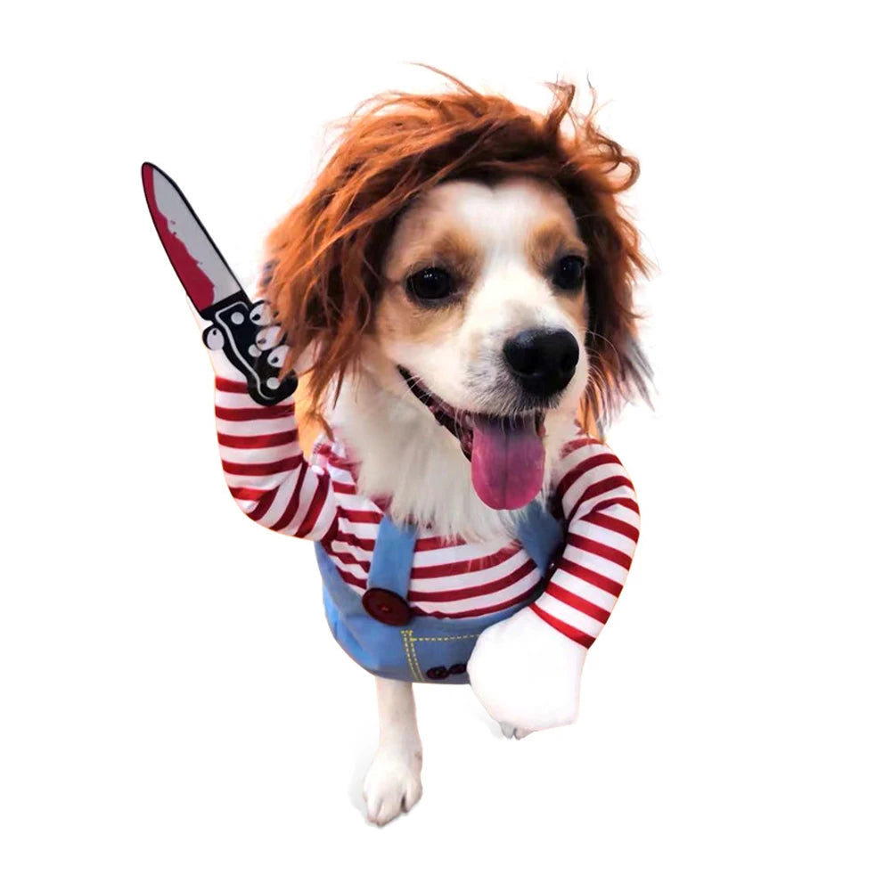 Cute Dog Costumes Funny Pet Clothes Dog Cosplay Costume Sets Halloween Christmas Costume Novelty Clothing For dogs Bulldog Pug