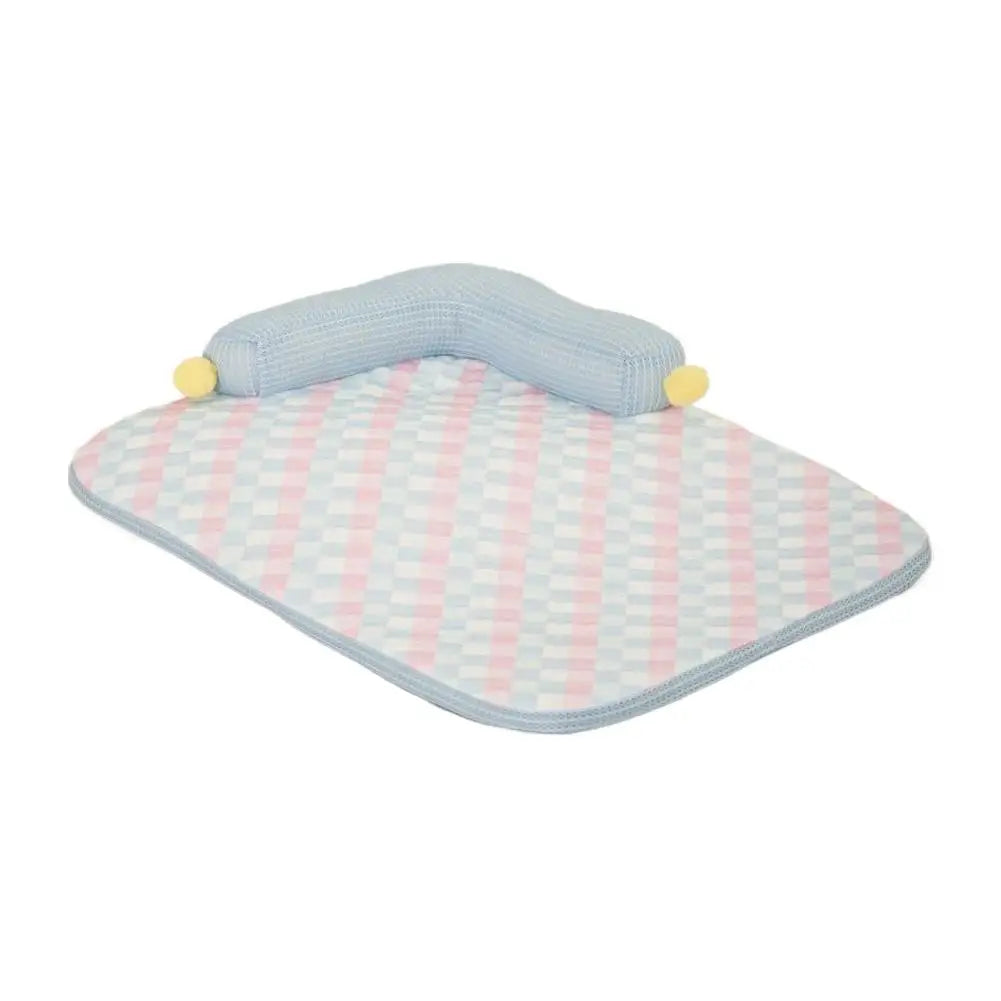 Spring and Summer Upgraded Pillow Sofa Pet Nest, Ice Silk Cat and Dog Cooling Pad, Washable Bottom Waterproof and Anti slip