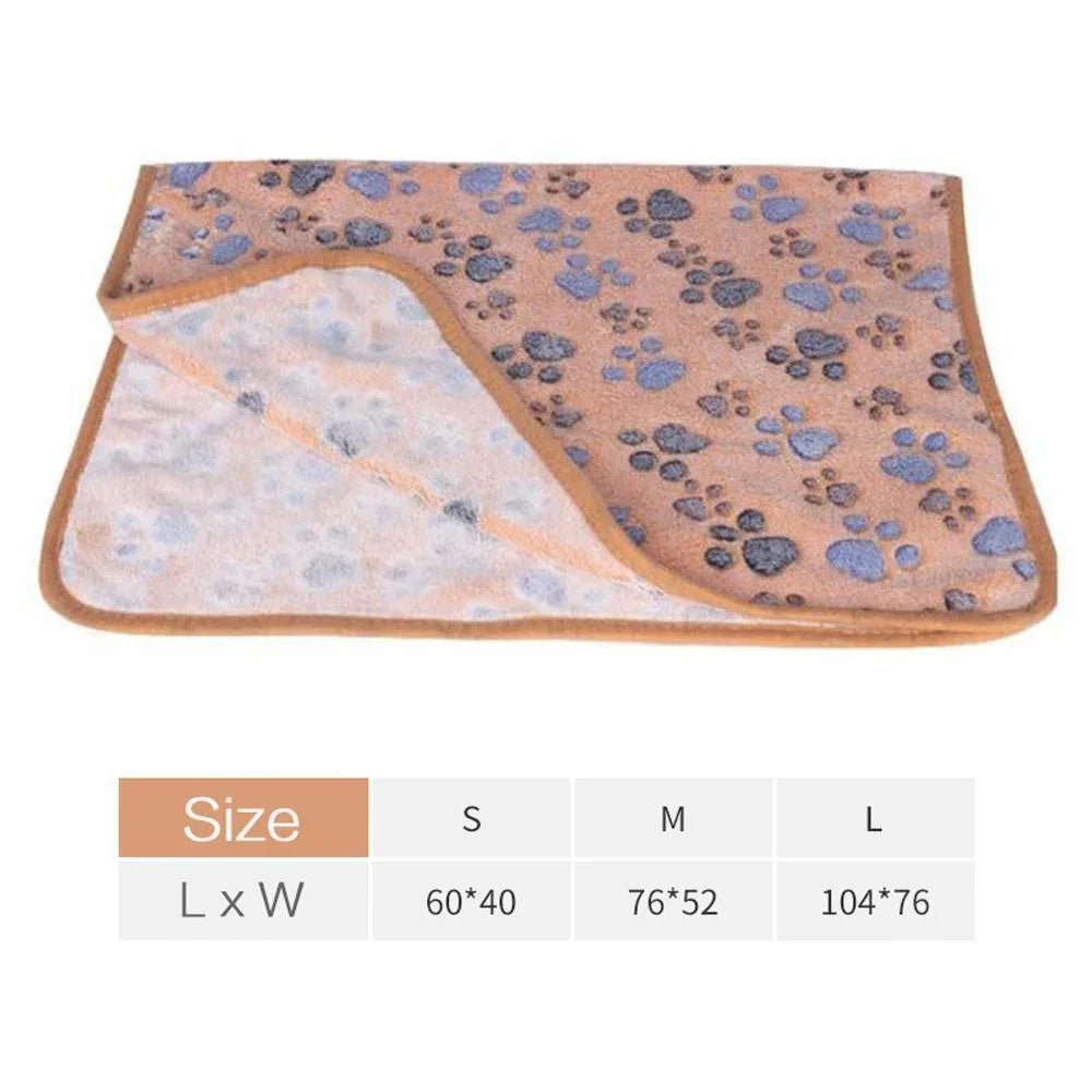 the PAWCUDDLE PLAY BLANKET - Soft Fluffy High-Quality Pet Blanket, Cute Cartoon Pattern Pet Mat, Warm and Comfortable Blanket for Cats/Dogs