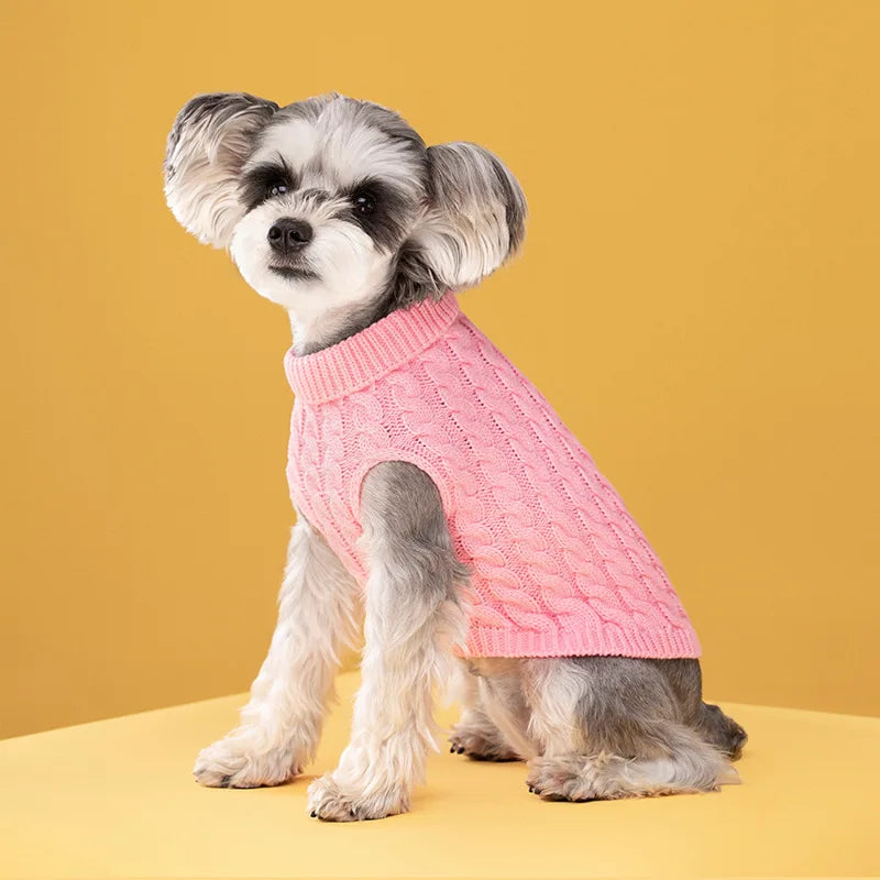 Knitted Clothes for Dogs Chihuahua Sweater for Small Dogs Clothes Fashionable Pet Dog Clothes