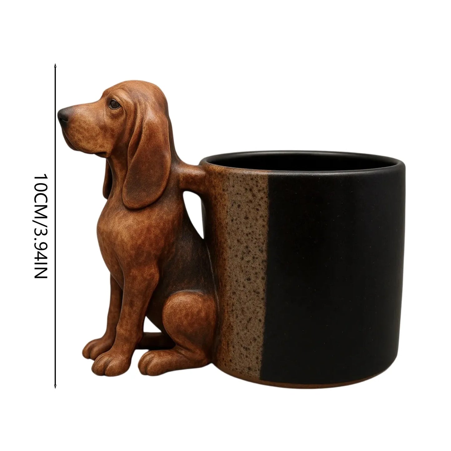 the PAWCRAFT PUP MUG - Handmade Dachshund Mug, Dachshunds Mug, Ceramic Coffee Cup, Unique Dogs Coffee Mugs, Gift for Dog Owners and Pet Lover Collection