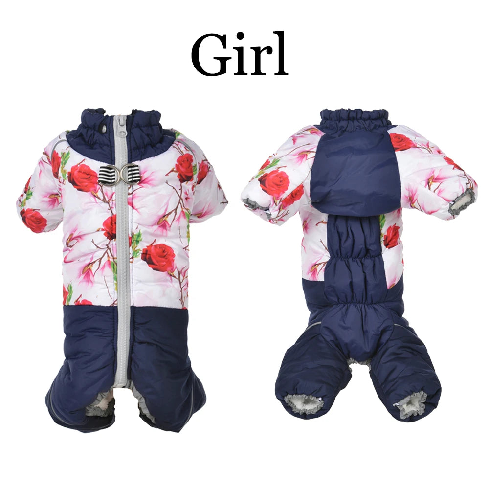 Warm Thick Dog Jumpsuit for Small Dogs Puppy Clothes Boy Girl Pet Onesie Suit Pomeranian Yorkies Overalls Pijama De Perro