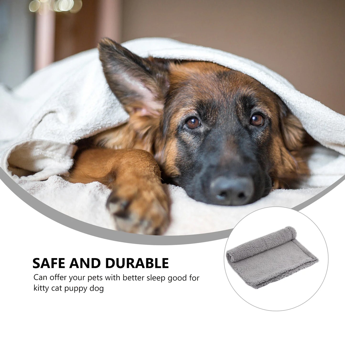 the PAWLUX CASHMERE BLANKET - Pet Dog Mat, Warm Cashmere Blanket, Soft Comfortable Bed Mat Suitable for Dogs/Cats, Multiple Places S Pet Blanket