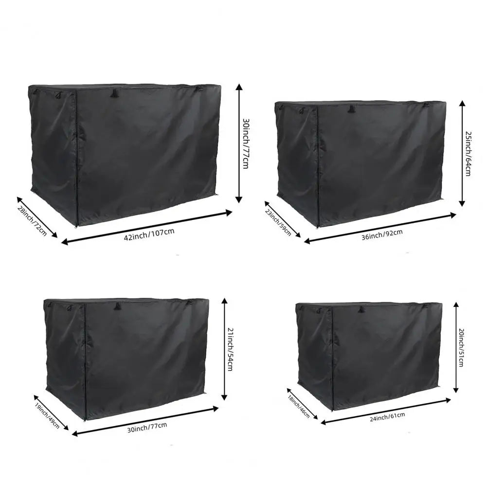 the KENNEL COVER - Convenient Pet Crate Cover, Oxford Cloth Sun Pet Kennel Case, Breathable Zipper Closure Dog Cage Cover Pet Supply