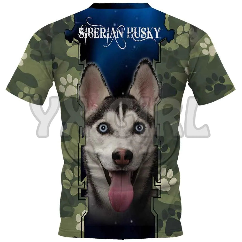 the PROUD PAPA - Printed Dog T-Shirts for Men