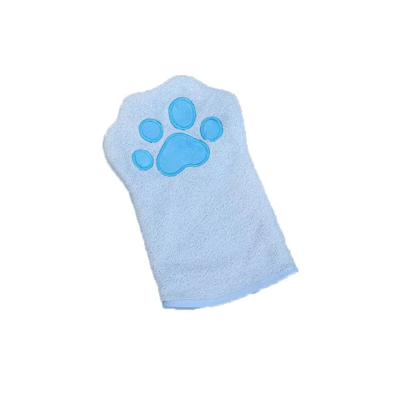 Pet Grooming Glove Quick Drying Dogs Paw Towel Microfiber Double Sided Dogs Grooming Mitt for Medium Small Dogs