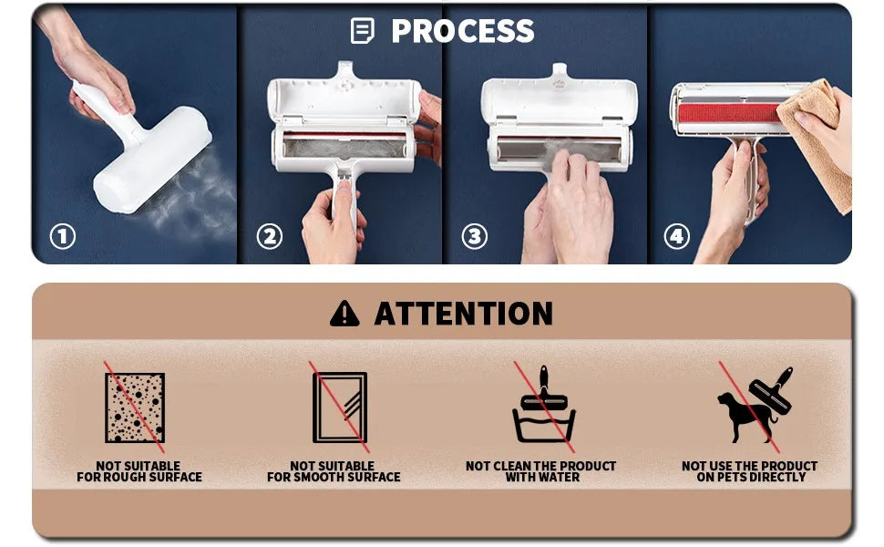 the PET HAIR REMOVER - Pet Hair Remover Roller - Dog & Cat Fur Remover with Self-Cleaning Base - Efficient Animal Hair Removal Tool - Perfect for Furniture