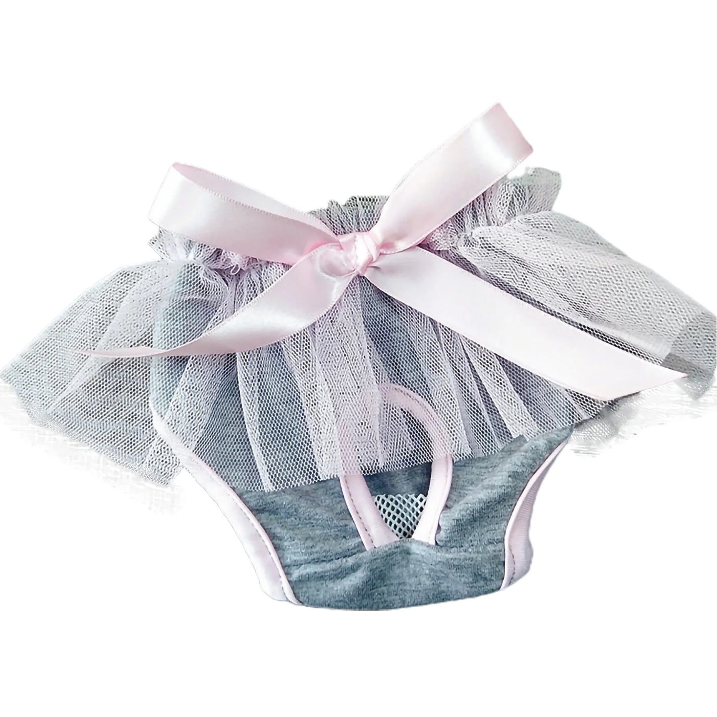 Dog Menstrual Pants Comfortable Anti-harassment Pet Sanitary Pants Breathable Cotton Puppy Bowknot Diaper Clothing Pet Supplies