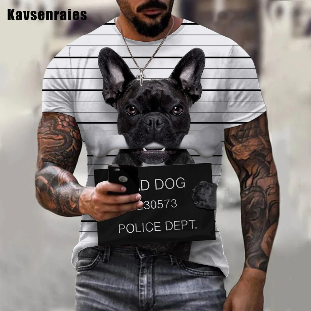 the PUPS - Funny Puppy 3D T-Shirts for Men