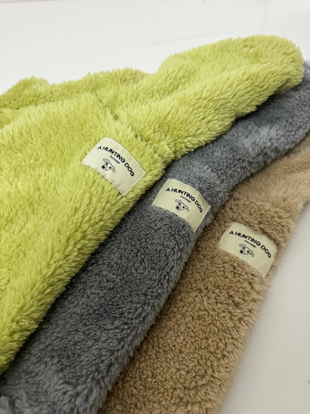 the FLEECEFLEX DOG JACKET - Winter Jacket for Little Greyhound, Fleece Velvet Khaki Sweatshirt for Small/Mid Poodle Dogs, 4-Legged Warm Coat for Yorkshire