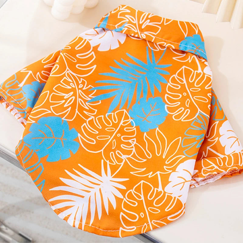 CoconutPaws Polo™ Hawaiian Dog Shirt | Dog Paw Clothing™