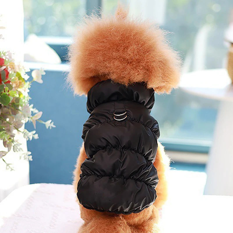 Dog Clothes With Warm Straps Cotton Jackets Pet Two-Legged Jackets Medium-Sized Dog Clothes Autumn-Winter Outfits