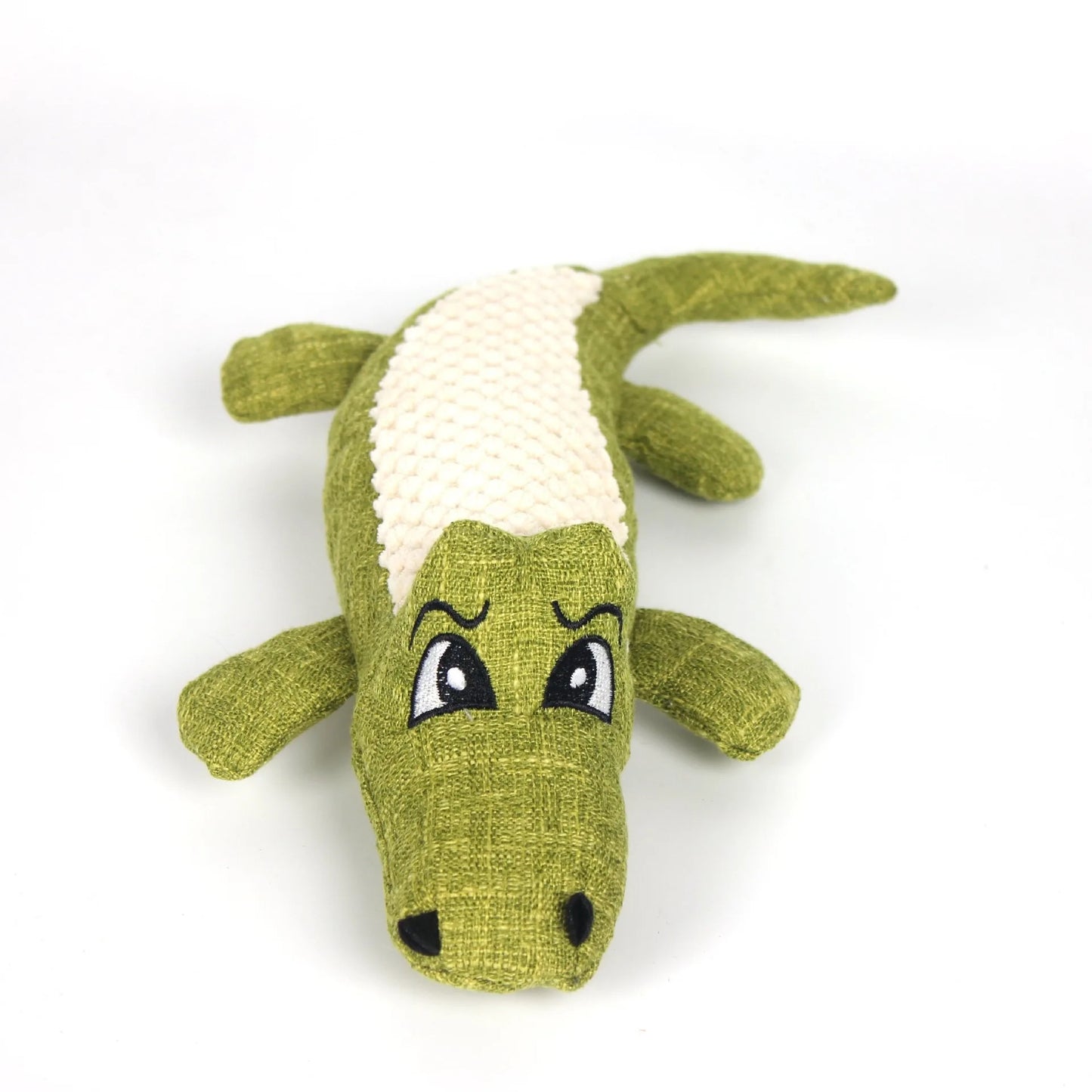 GrinGator Giggle™ Plush Alligator Squeaky Dog Toy | Dog Paw Clothing™