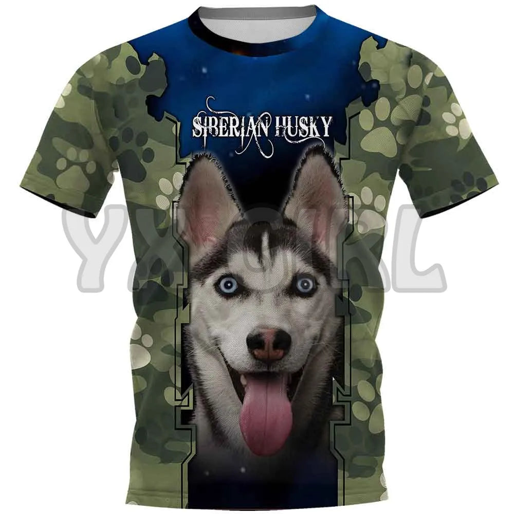 the PROUD PAPA - Printed Dog T-Shirts for Men