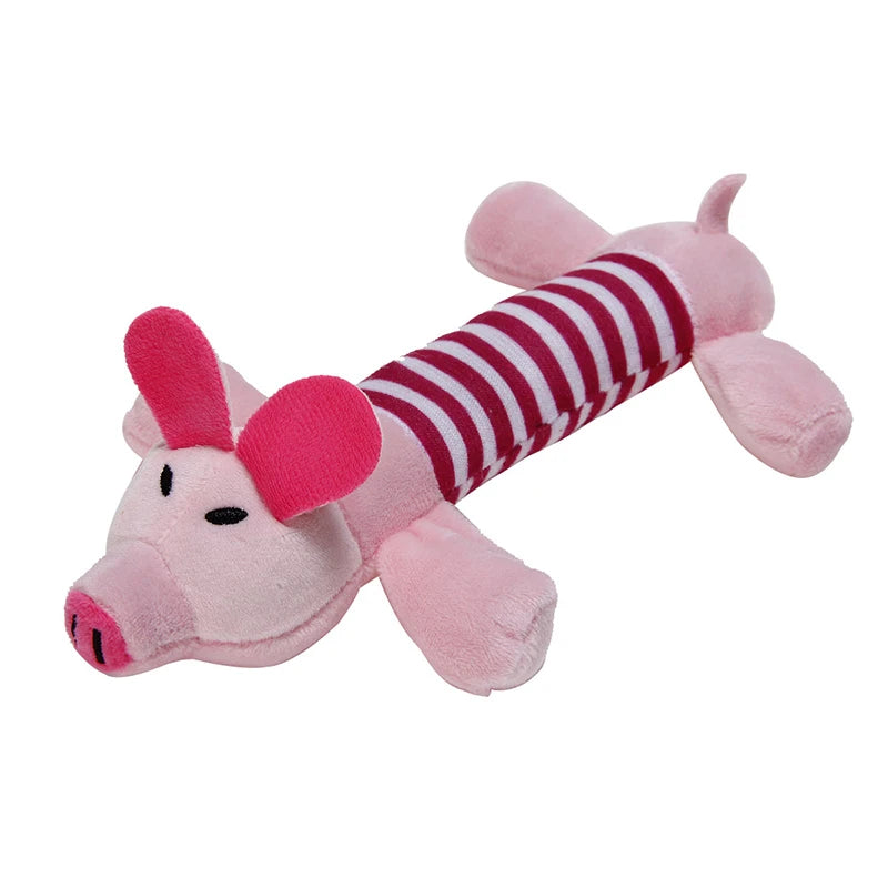 PlushPaw Pals™ | Animal-Shaped Plush Squeaky Dog Toy | Dog Paw Clothing