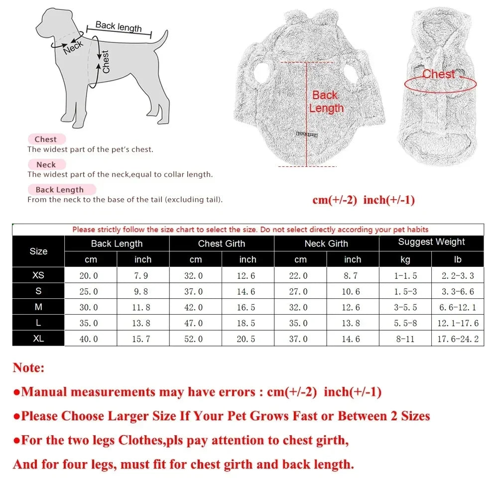SnowSnout Fleece Hoodie™ Warm Dog Jacket | Dog Paw Clothing™