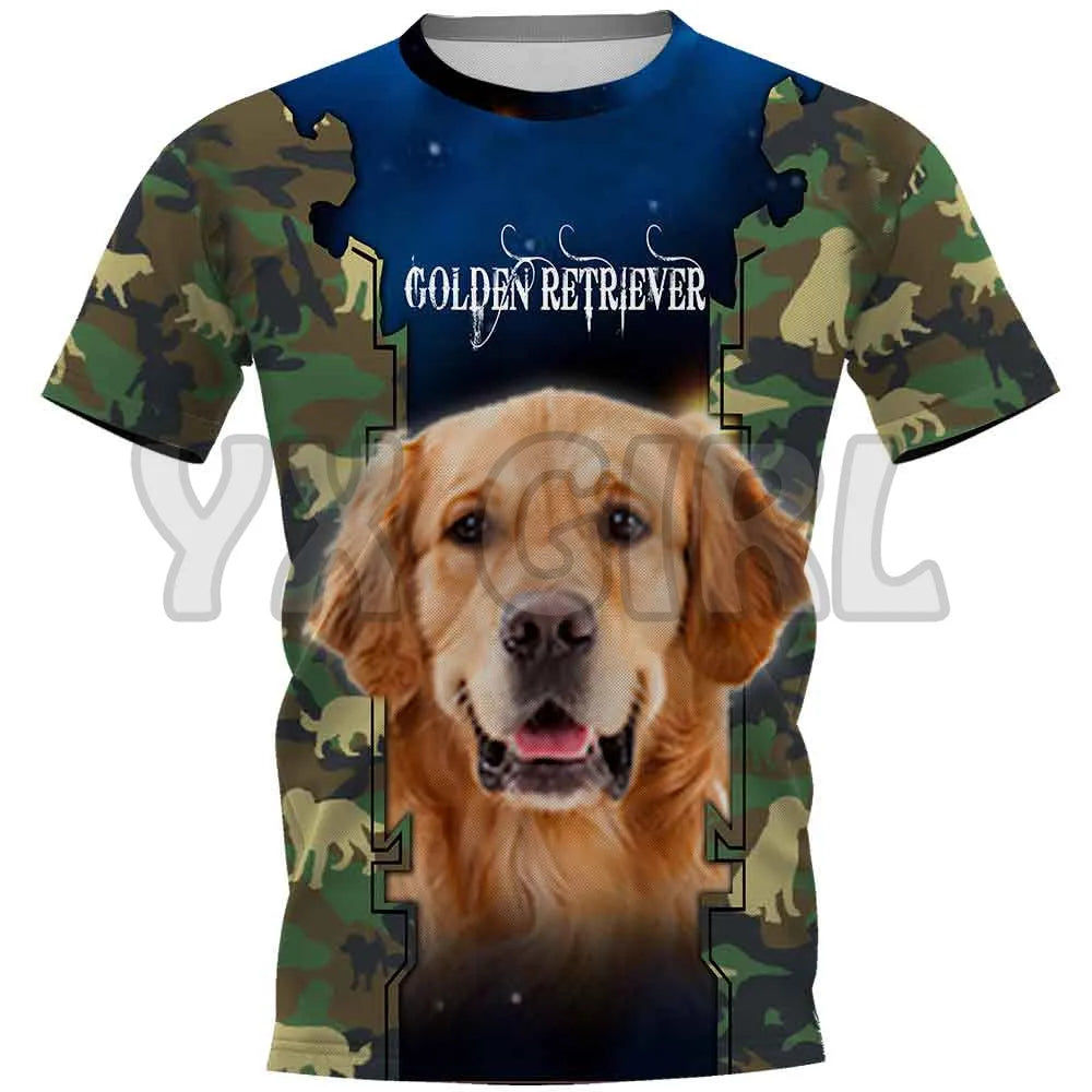 the PROUD PAPA - Printed Dog T-Shirts for Men