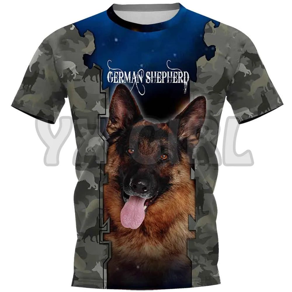 the PROUD PAPA - Printed Dog T-Shirts for Men