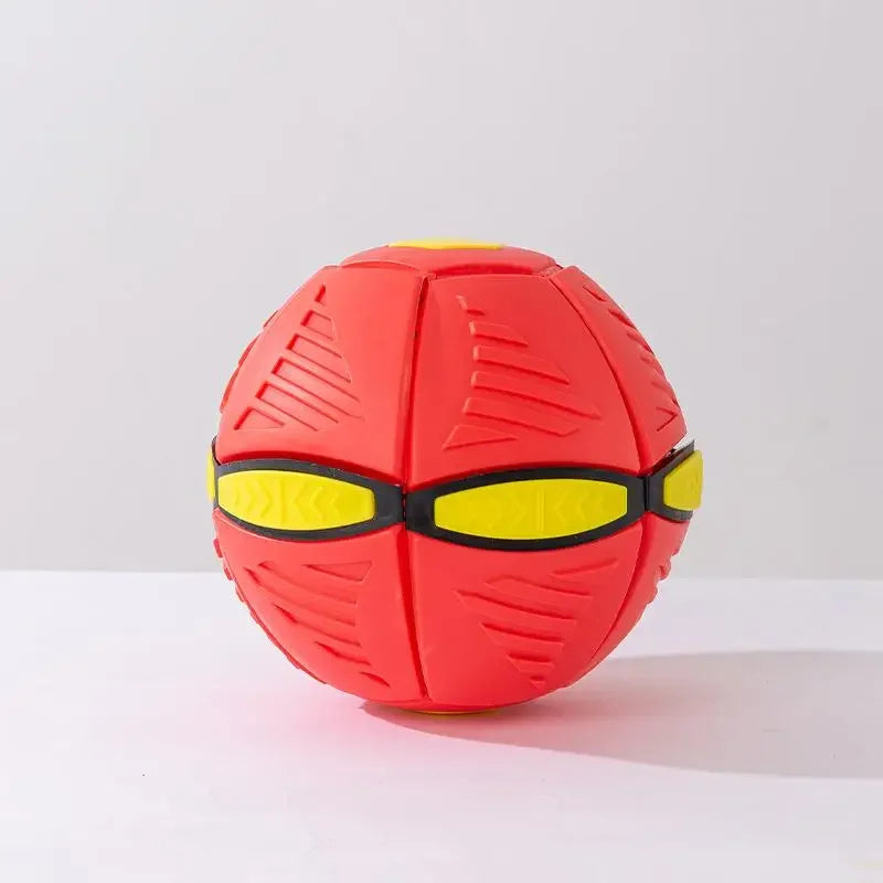 Dog Toys Bouncing Ball Throw Disc Ball with LED Light Toy Kid Outdoor Garden Basketball Game Interesting Throw UFO Disc Balls