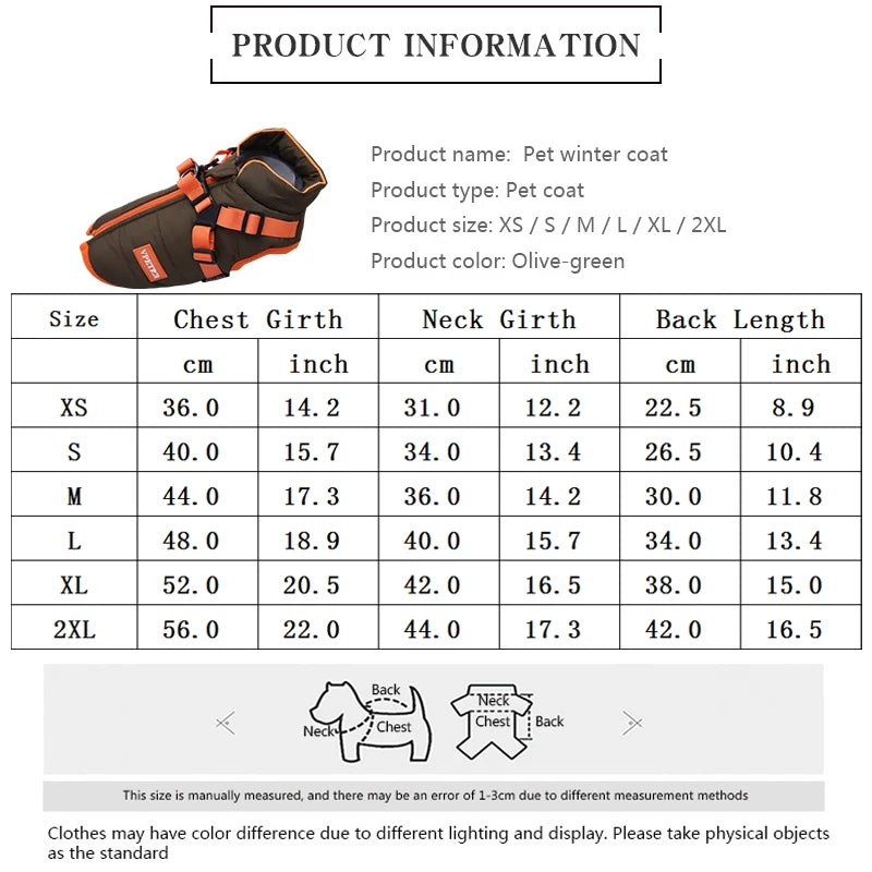 PawShield Puffer Coat™ Waterproof Winter Dog Jacket | Dog Paw Clothing™