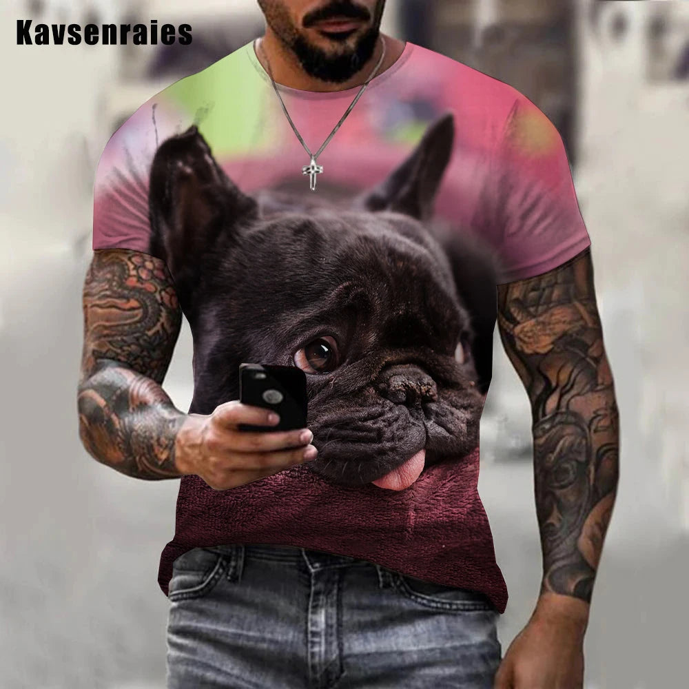 the PUPS - Funny Puppy 3D T-Shirts for Men