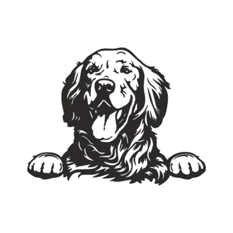 Cars Accessorie Decals Funny Dog With Name Car Decal Dogs Pet Animals Laptop Vinyl Sticker For Apple MacBook Pro/Air Decoration