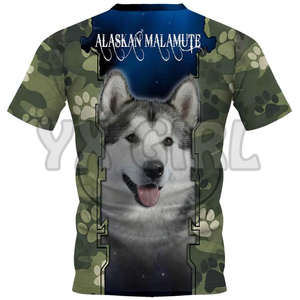 the PROUD PAPA - Printed Dog T-Shirts for Men