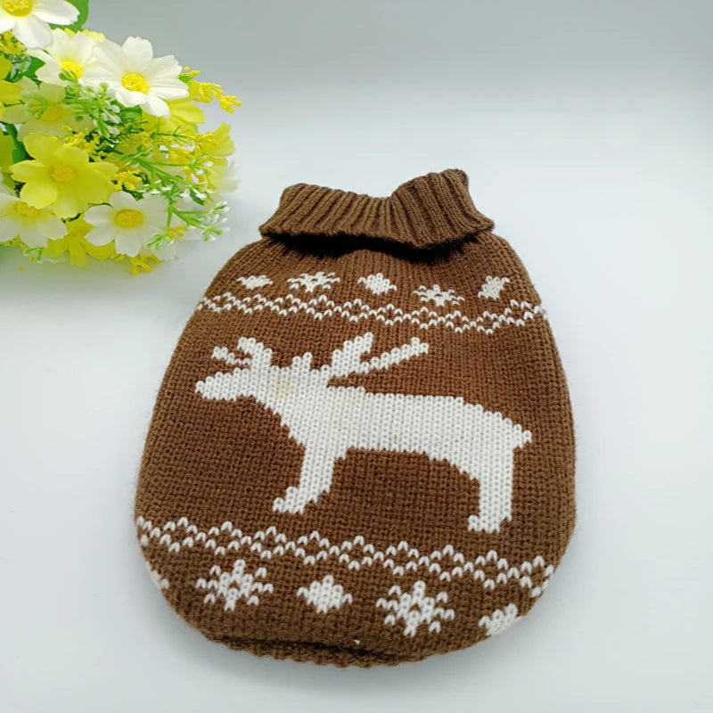 Dogs Sweater Winter Knitted Dog Jumpers For Small Large Dogs Designer Cat Chihuahua Warm Clothes For Small Breeds Dogs Christmas