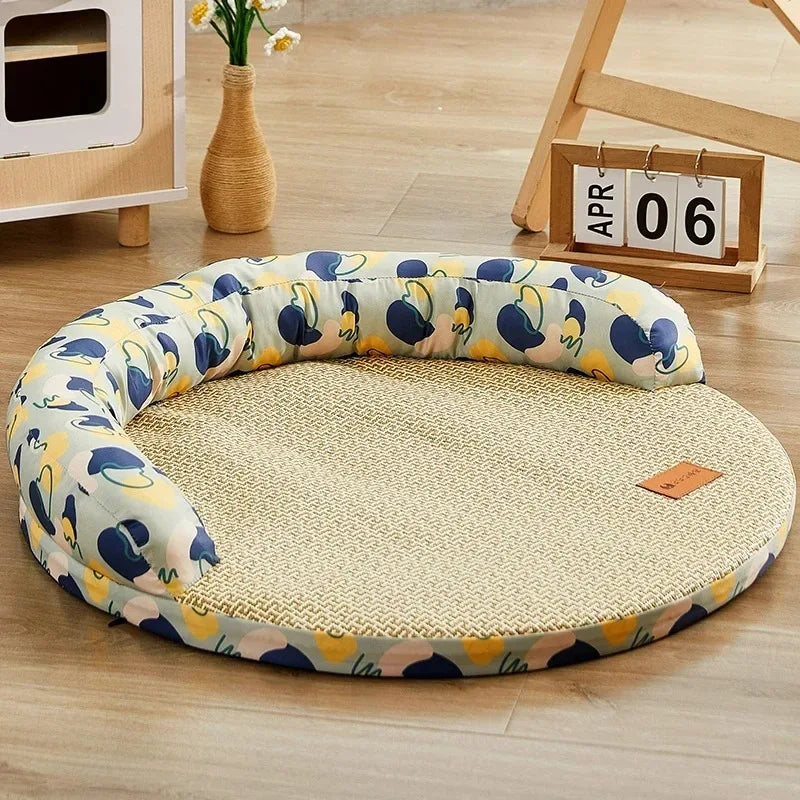 Dog Mat Cooling Bed Bedding for Dogs Big Cushion Beds Cats Fluffy Pet Supplies Small Bad Large Medium Accessories Puppy Sofa