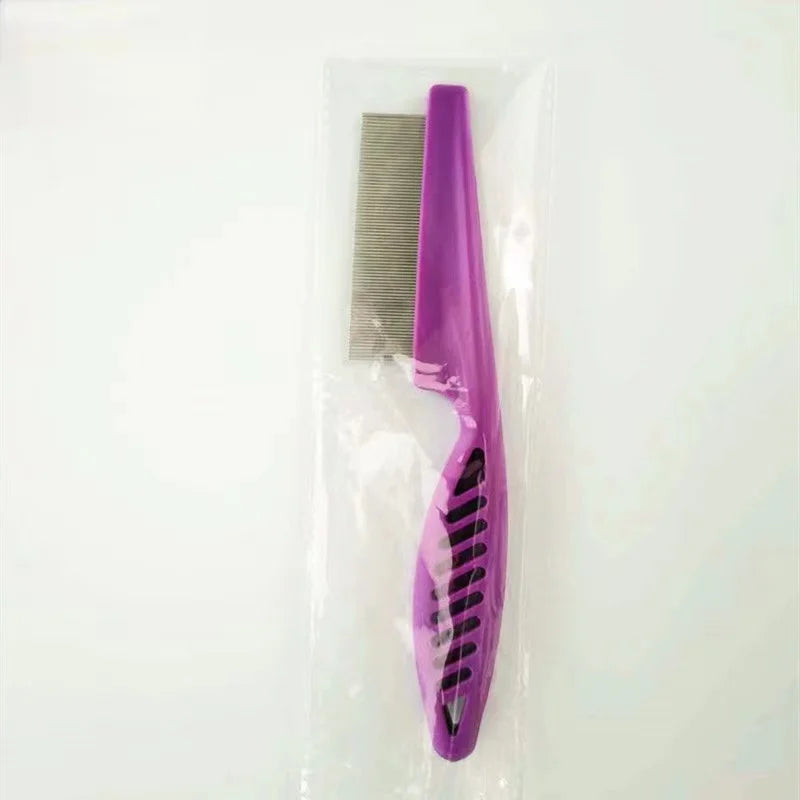 the FLEAFREE SHED COMB - 1/2PC Pet Hair Shedding Comb, Stainless Steel Flea Comb for Cat/Dog, Pet Comfort Flea Hair Grooming Comb, Dog Brush, Grooming Tools