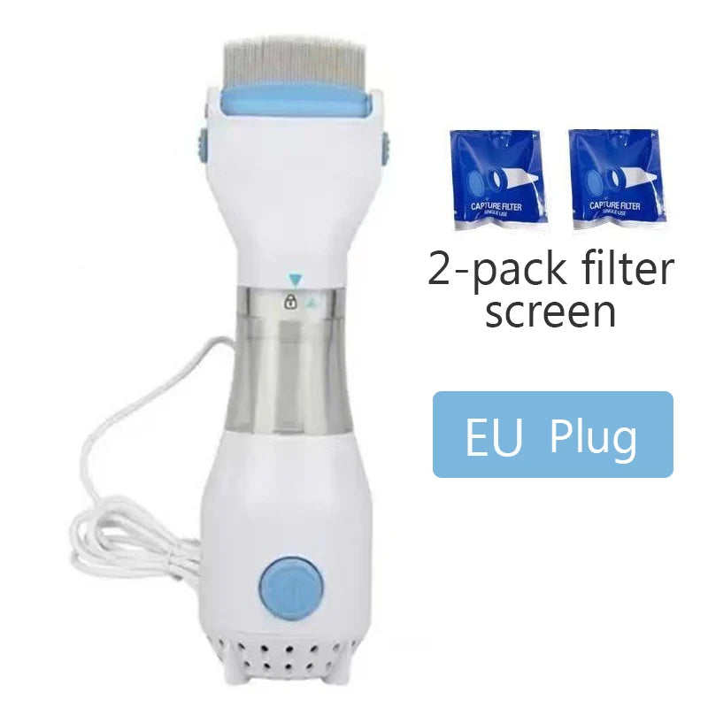 the BUGBANISH PET COMB - Electric Pet Lice/Flea Remover Comb: 3-in-1 Physical Bug Killer Brush for Cat/Dog Hair Cleaning | Chemical-Free & Multi-Functional