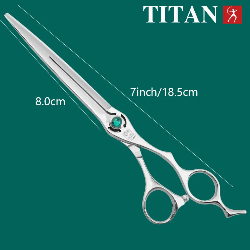 TITAN 7.0 7.5 inch professional grooming scissors pet tools dog cut machine pet grooming Scissors